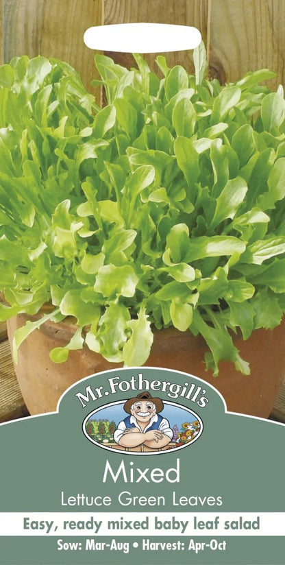 Mr. Fothergill’s Mixed Lettuce Green Leaves Seeds