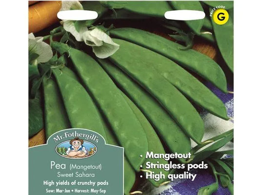 Mr. Fothergill’s Pea (Mangetout) Sweet Sahara Seeds