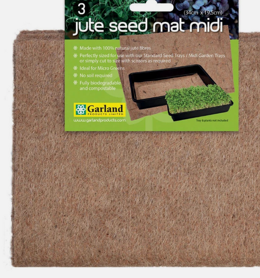 Jute seed mats x3